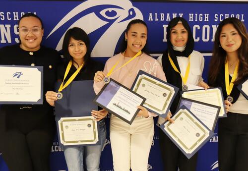 Group of students at 2025 Junior/Senior Award Night