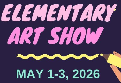The logo from the 12th annual elementary art show.