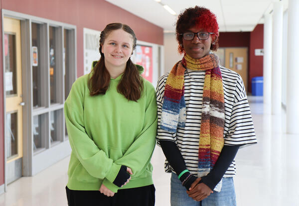 Left to right: Charlotte Baldes and Zion Morley