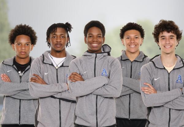 Nasief Smith, Nyerere Young, Terrique Francis, Javanni Garland-Santana and Noah Bizer (left to right)