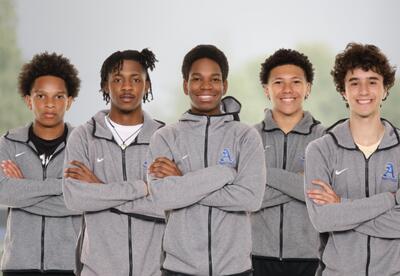 Nasief Smith, Nyerere Young, Terrique Francis, Javanni Garland-Santana and Noah Bizer (left to right)