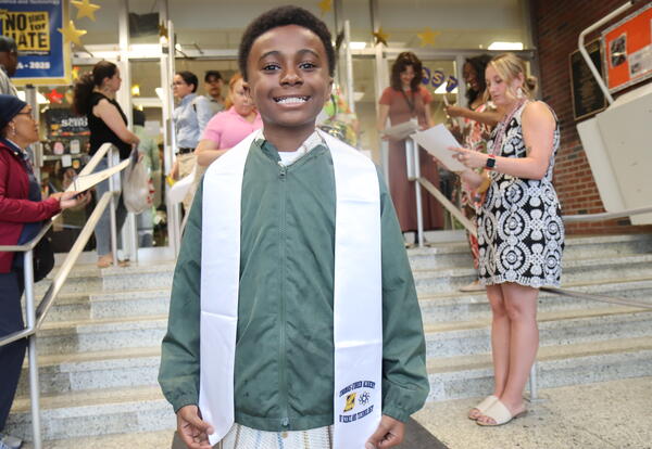 Fifth graders moving up!