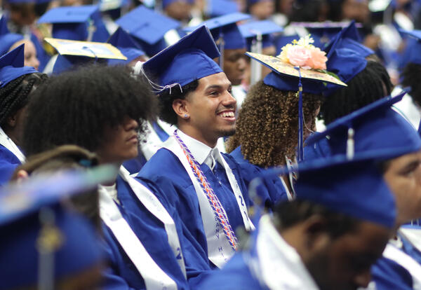 Graduates at graduation