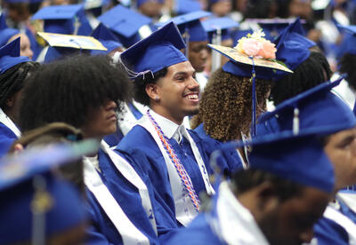 Graduates at graduation