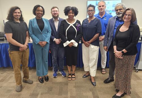 The Board of Education for 2026-27 with Superintendent Hochreiter