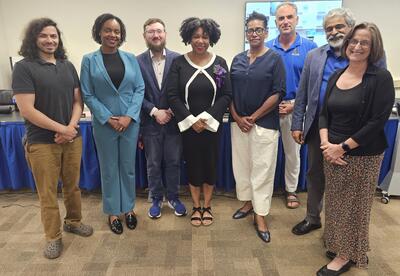 The Board of Education for 2026-27 with Superintendent Hochreiter