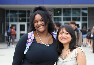 Photo of students in front of Albany High