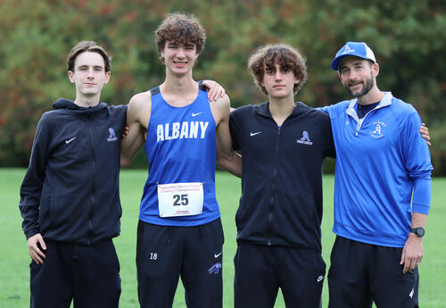 Eli Bearden, Ulysses Graham-Snyder, Daniel Levy and coach Daniel Wehle