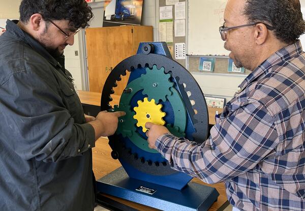 Diesel Student and teacher