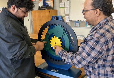 Diesel Student and teacher