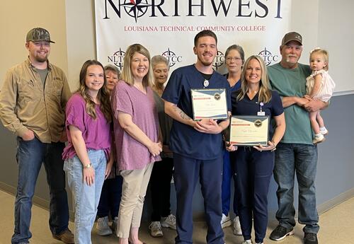 Scholarship Recipients and Hennigan Family