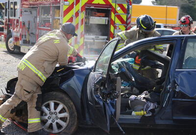 Firefighter students