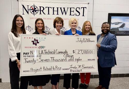 Photo of check presentation