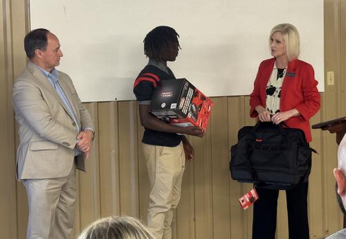 Welding helmet presentation