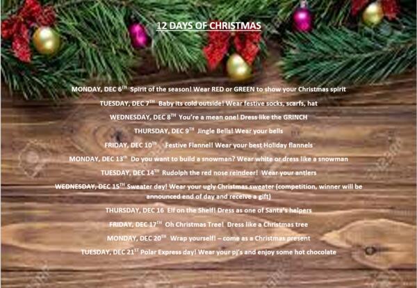 12 Days of Christmas Festivities