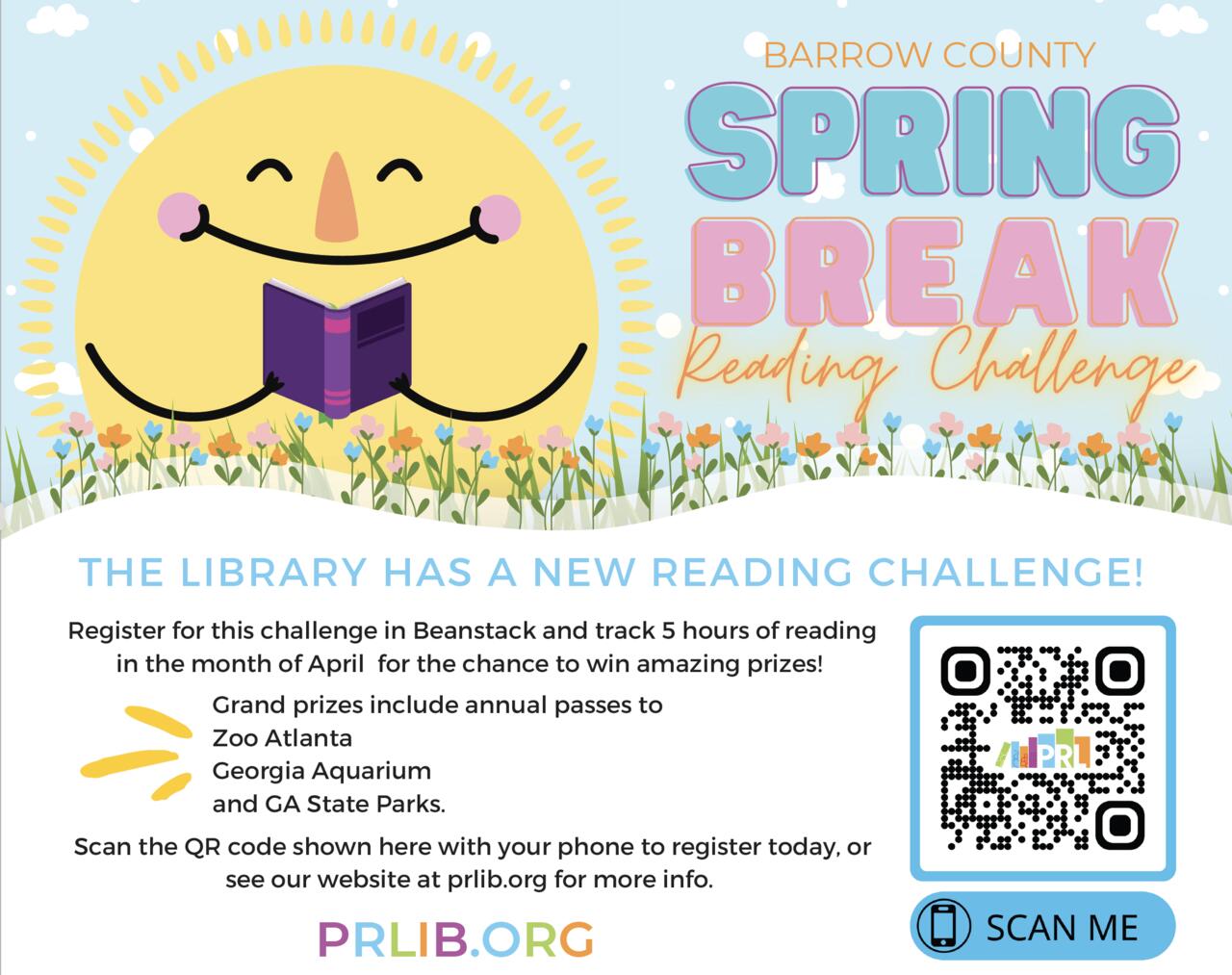 Spring Break Reading Challenge Auburn Elementary School