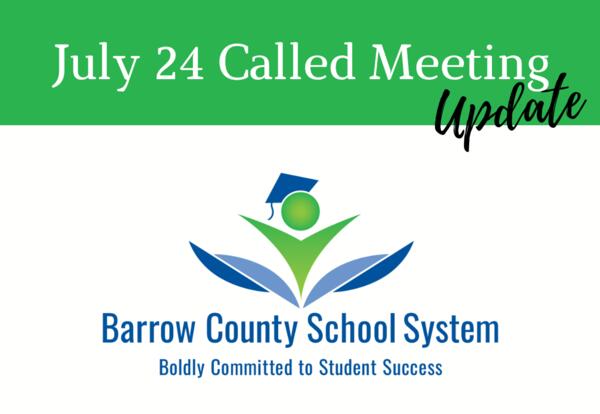 called meeting update