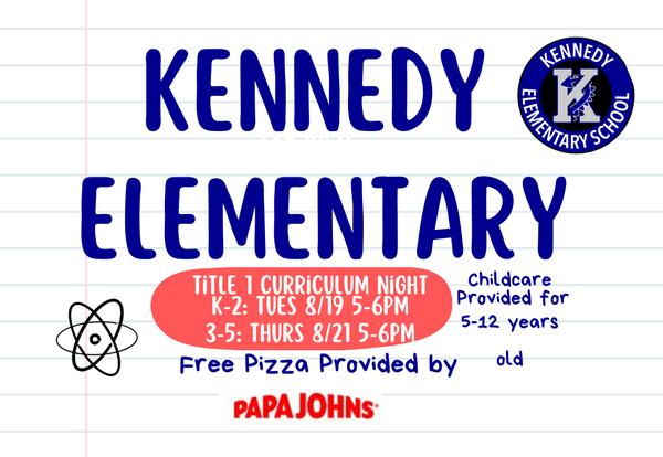 Curriculum Night Information