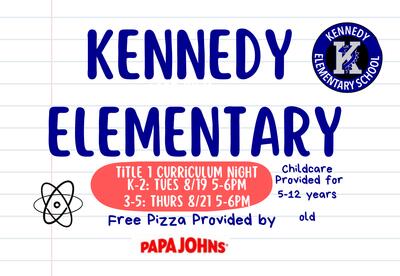 Curriculum Night Information