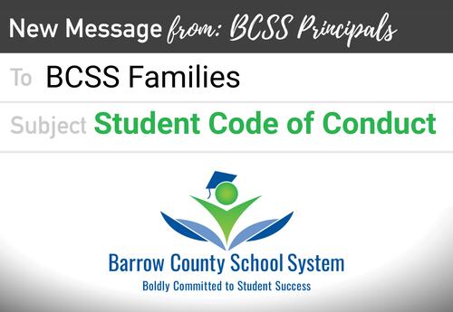 message from principals about the code of conduct