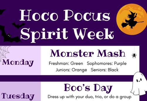 Homecoming spirit week