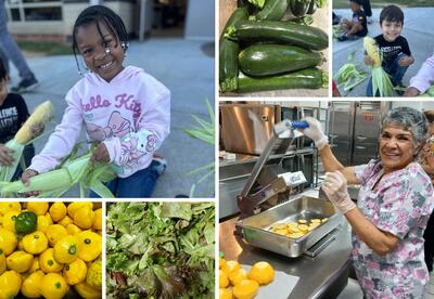 veggies, students, staff