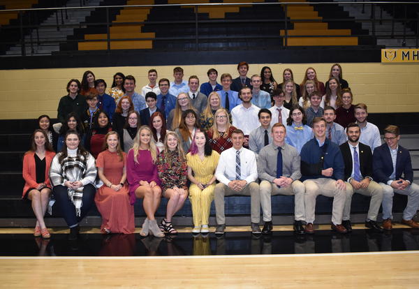 mhs seniors inducted into national honor society