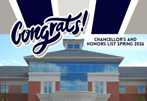 Congrats to Chancellor's and Honors List Spring 2026