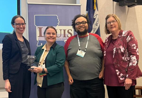 LDCC Library Receives Best Outreach Award for Partnership with Northeast Louisiana Arts Council