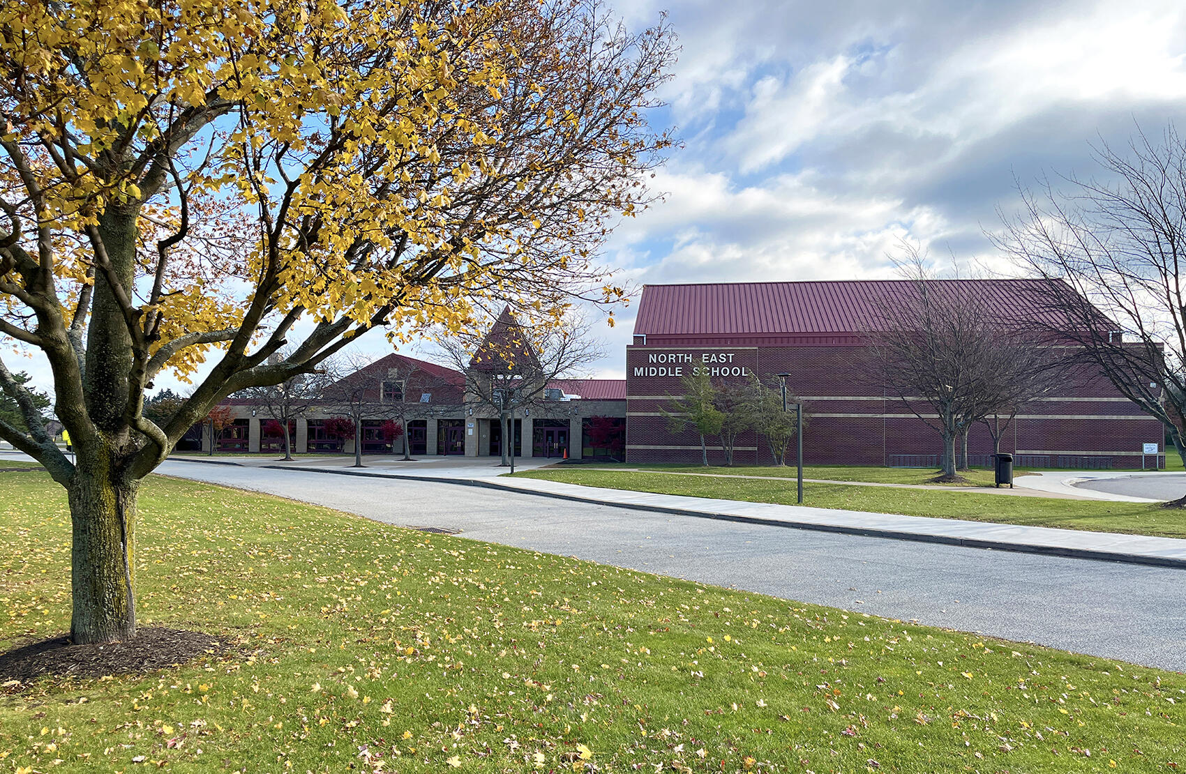 Outside view of the North East Middle School