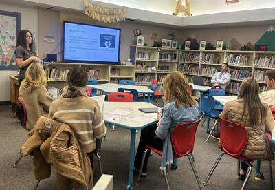 District Assessment Coordinator Natalie Dorey leads annual training for teachers ahead of spring state assessments, helping ensure testing is secure, consistent, and fair for all students.