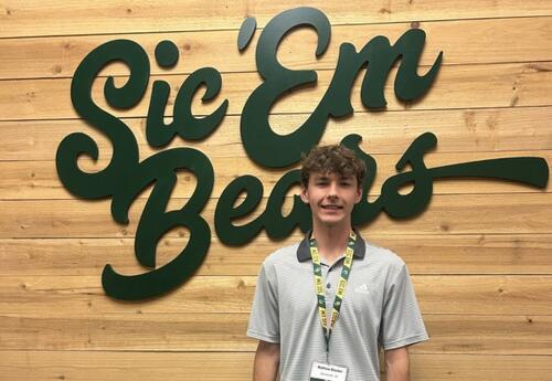 Baylor Bears Student posing for camera