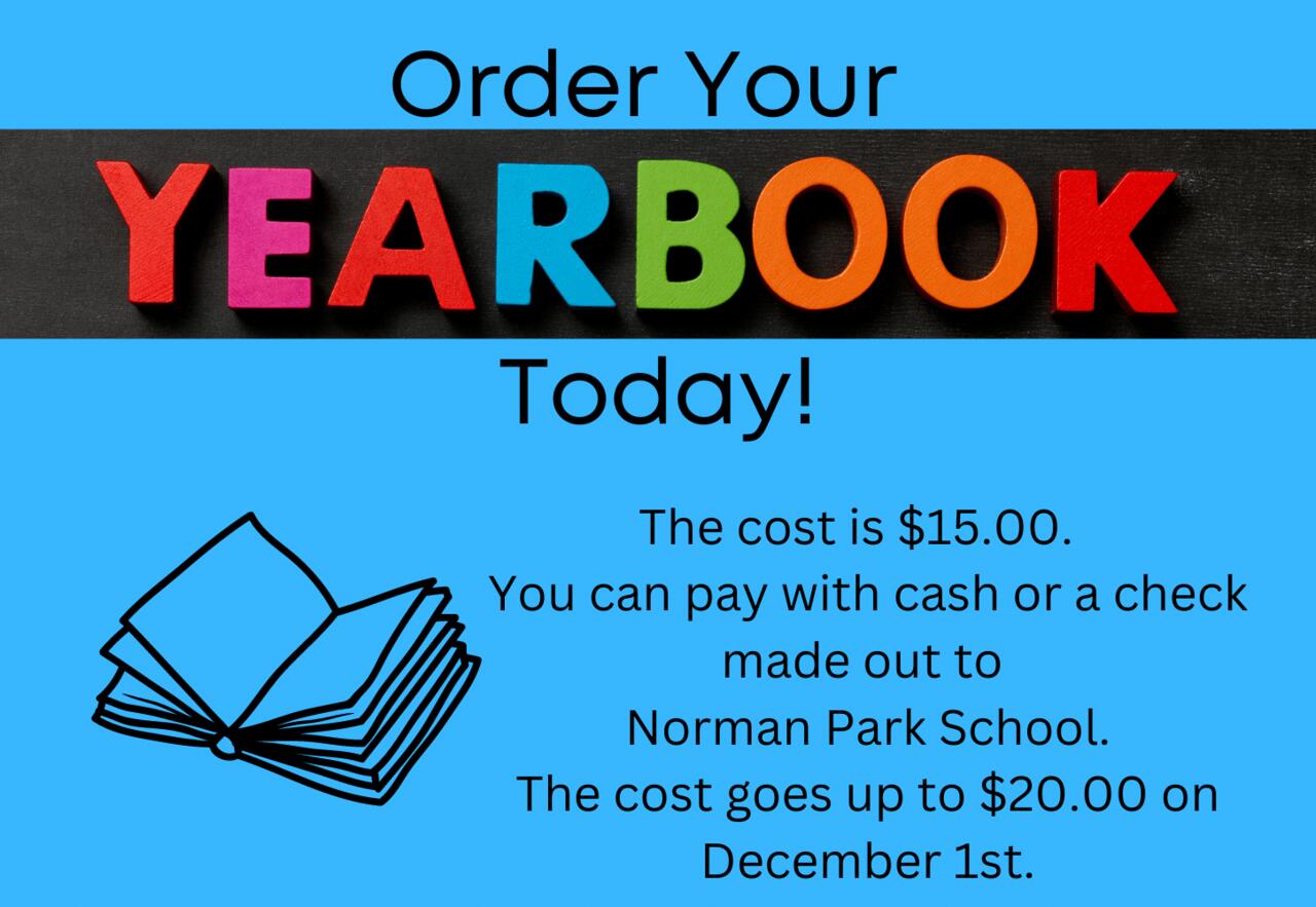 Order a yearbook today norman park elementary school