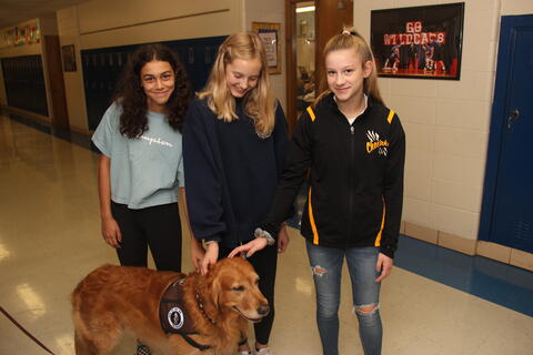 Students with a support animal