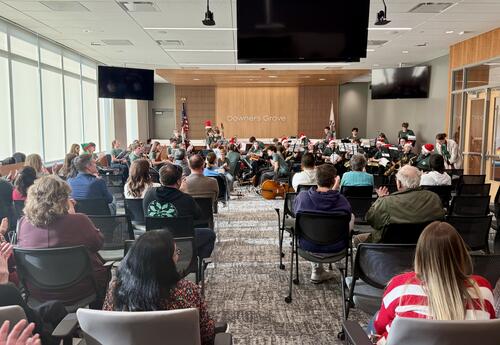 Herrick Chamber Ensembles and Jazz Band visit the Civic Center