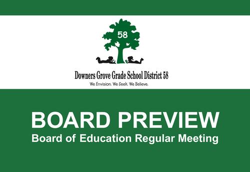 Green and white header for "Board Preview" with green silouhette of tree with white "58" in leaves and two children laying on stomachs reading books underneath