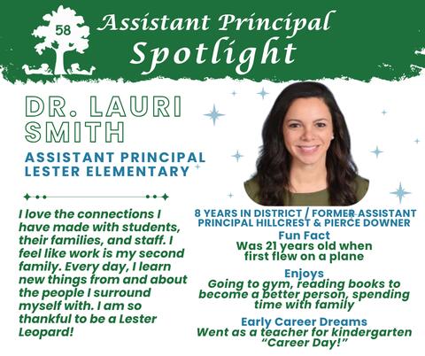 Thank you Dr. Lauri Smith