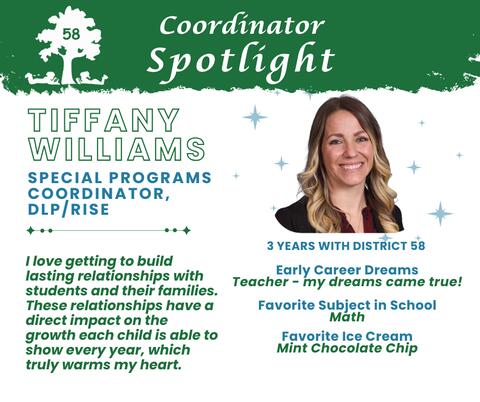 Thank you Tiffany Williams