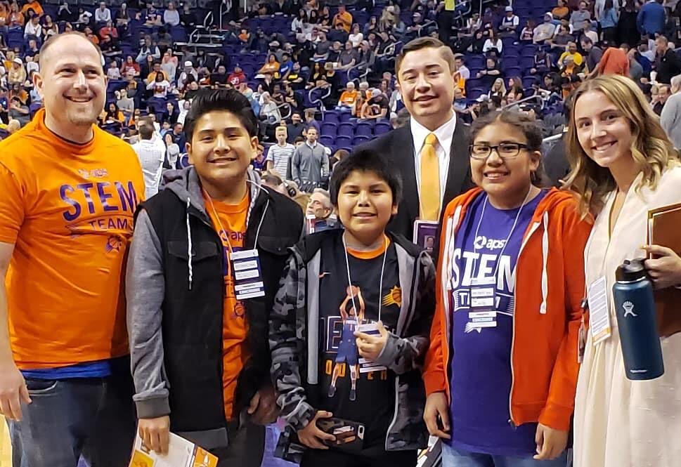 Arizona Suns Recognize Jeddito Students Cedar Unified SD 25