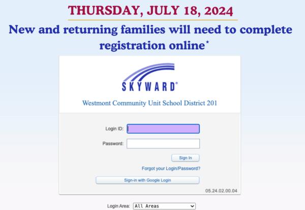 CUSD 201 Registration 2024-2025