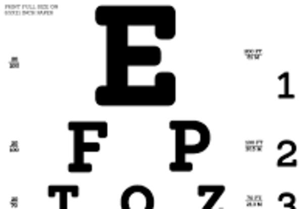 Eye chart