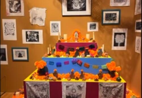 Day of the Dead Altar at the Mexican Fine Arts Museum