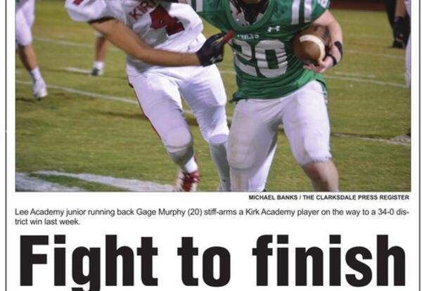 Picture from Newspaper on Homecoming Game