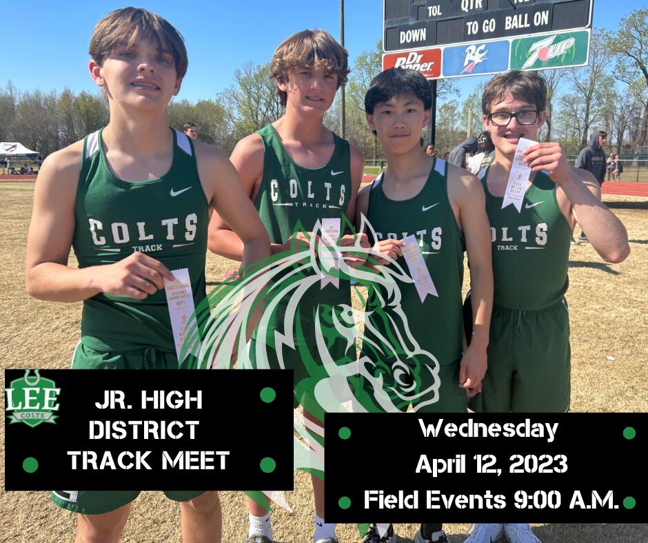 Jr. High District Track Meet 4.12.23 Lee Academy