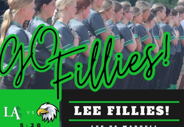 FILLIES SOFTBALL HOME TODAY!
