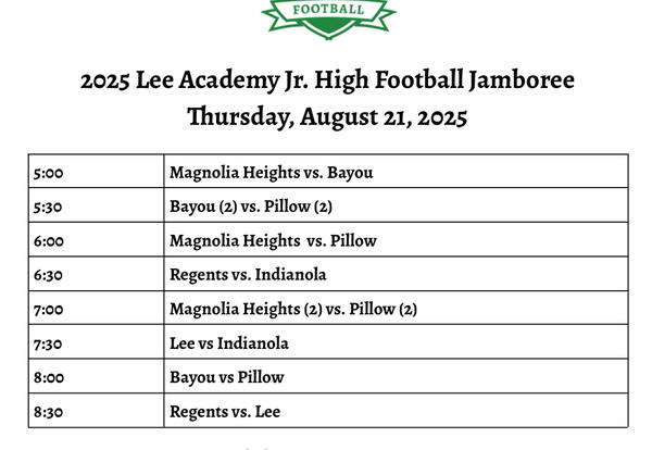 Junior High Jamboree Thursday Night!