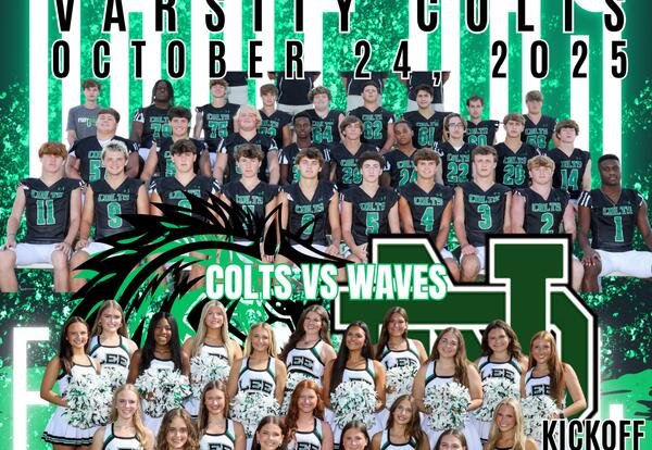 Varsity Colts vs Noth Delta Friday Night - WHITE OUT!