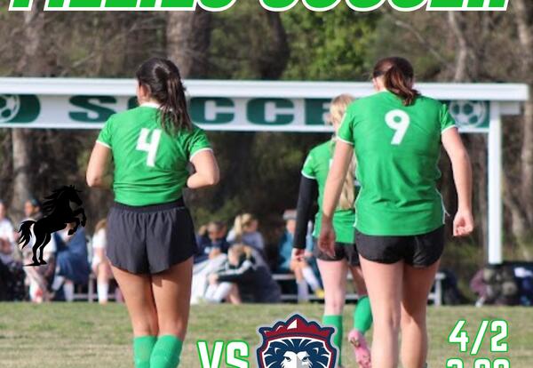 Fillies Soccer HOME TODAY!