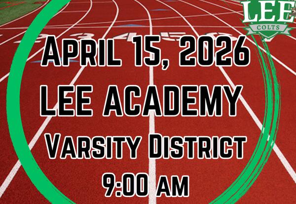 Varisty District Track at LEE Today!