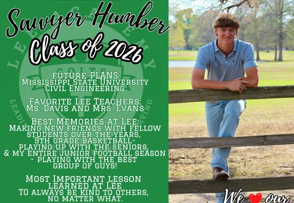 2026 Senior Spotlight - Sawyer Humber